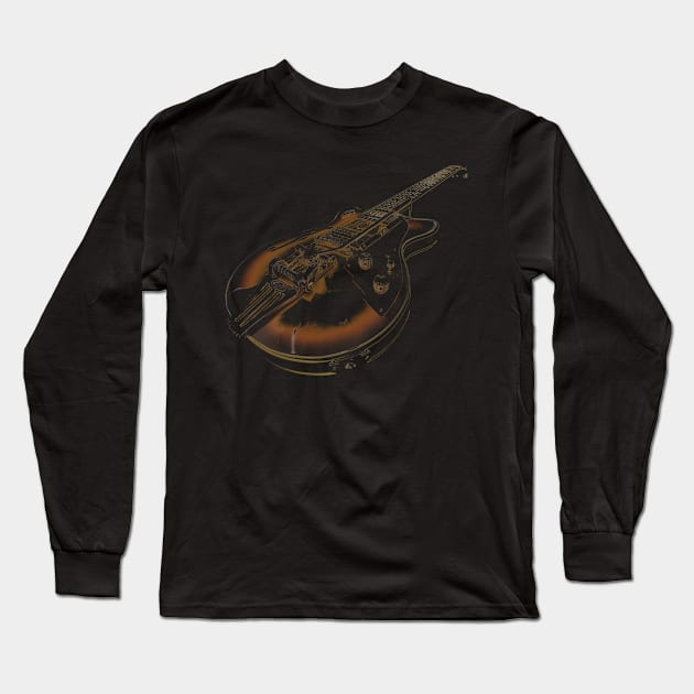 Electric Guitar Cool Musician Design Long Sleeve T-Shirt by RangerTees